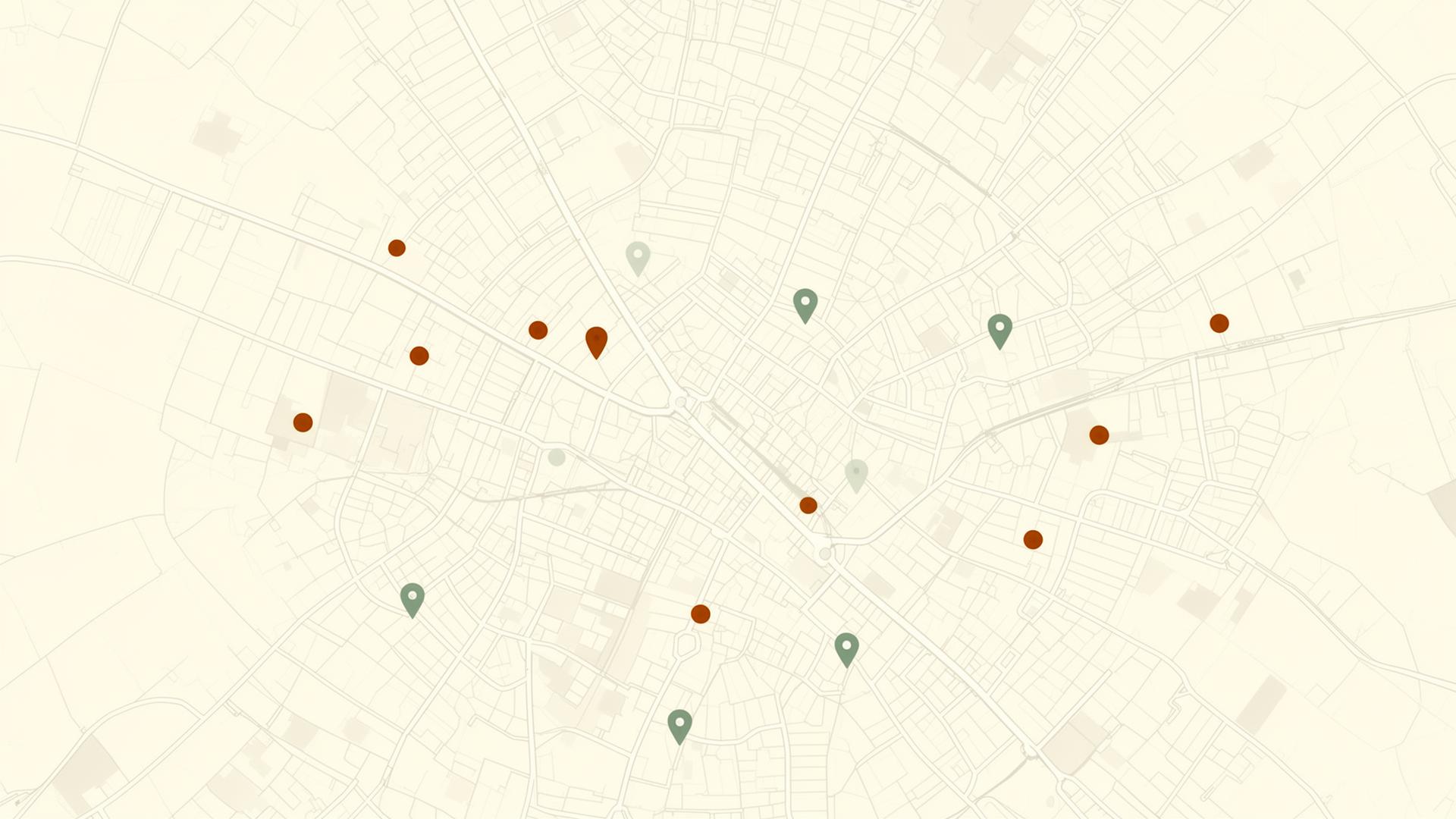Live map of Leeds with event and sport pins